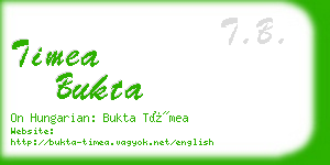 timea bukta business card